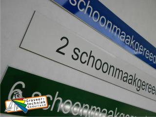 Resopal aanduidingsplaatjes